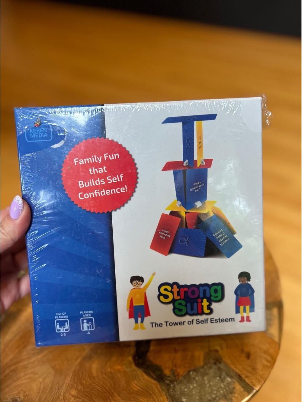 Strong Suit The Tower of Self Esteem Social Skills Game Medium Red Yellow Blue